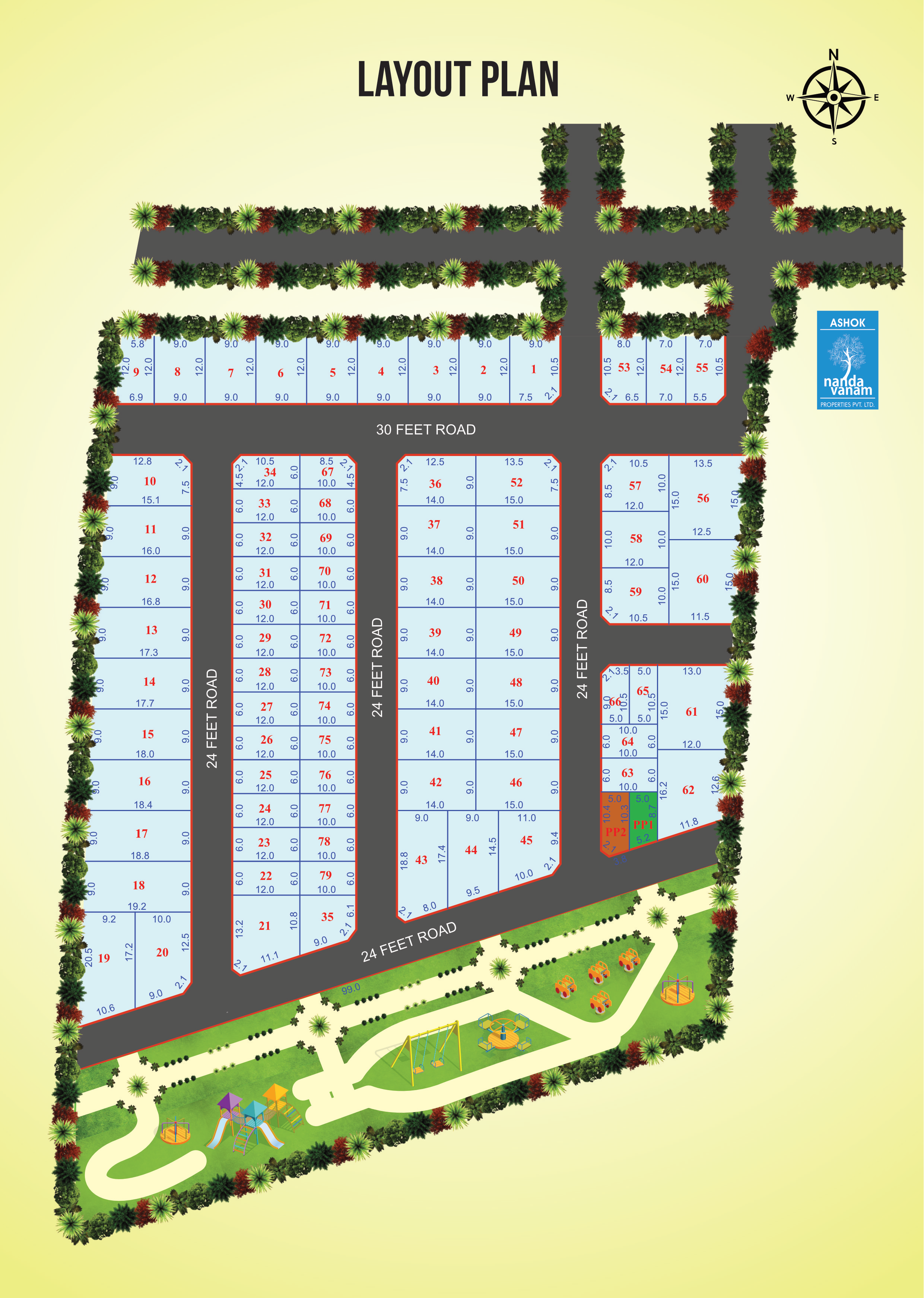 Brindhavanam Phase V Master Layout Plan